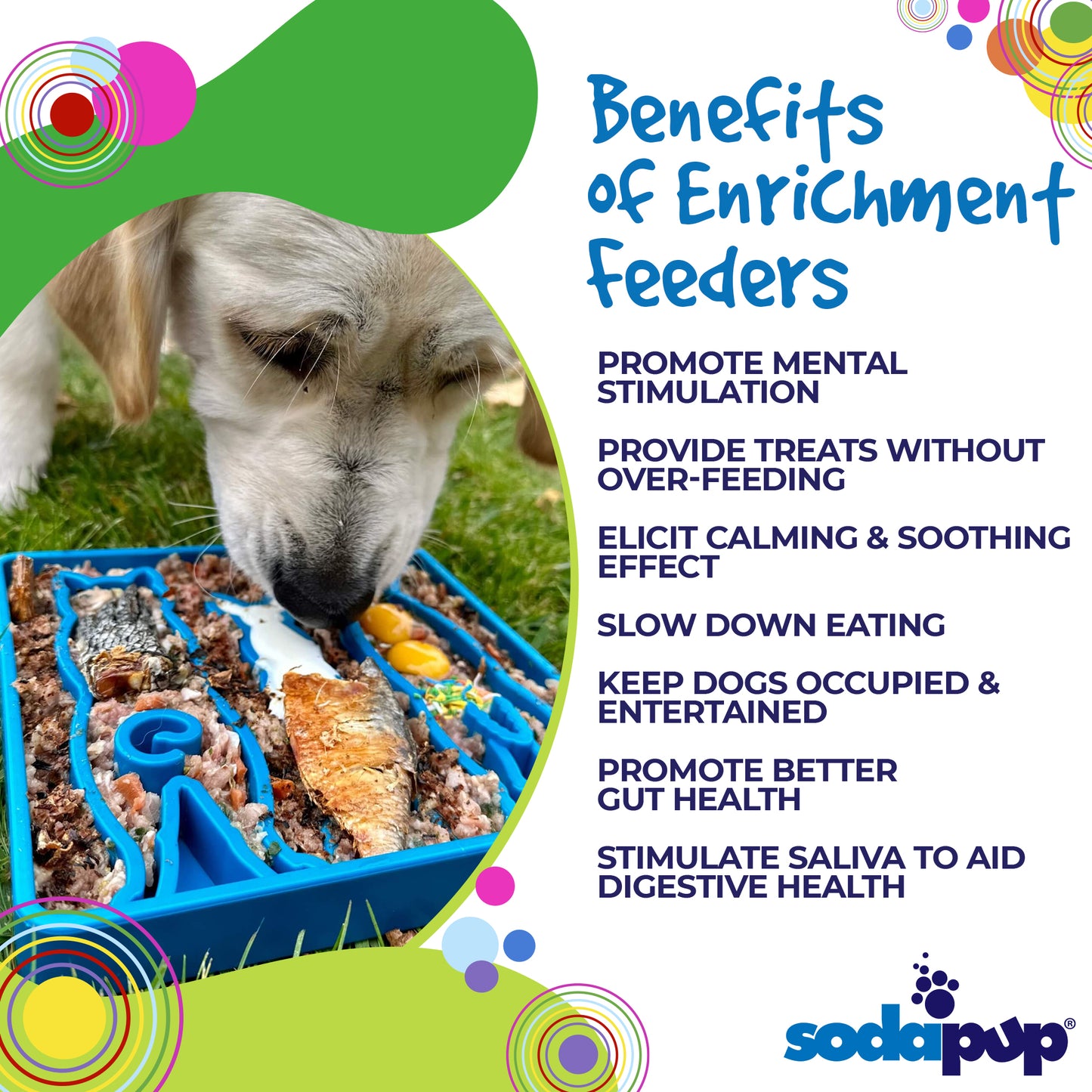 SodaPup Waiting Dogs eTray Enrichment Tray for Dogs