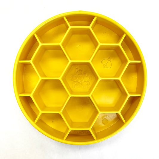 SodaPup Honeycomb eBowl Enrichment Slow Feeder Bowl for Dogs